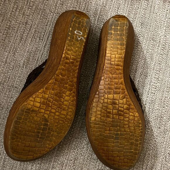 Italian Shoemakers size 8 made in Italy woven wedges - Picture 7 of 7